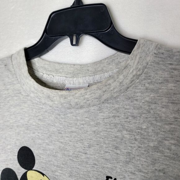 Vintage Mickey Mouse Florida Single Stitch Gray Mickey Mouse T-Shirt Size Large - Picture 3 of 6